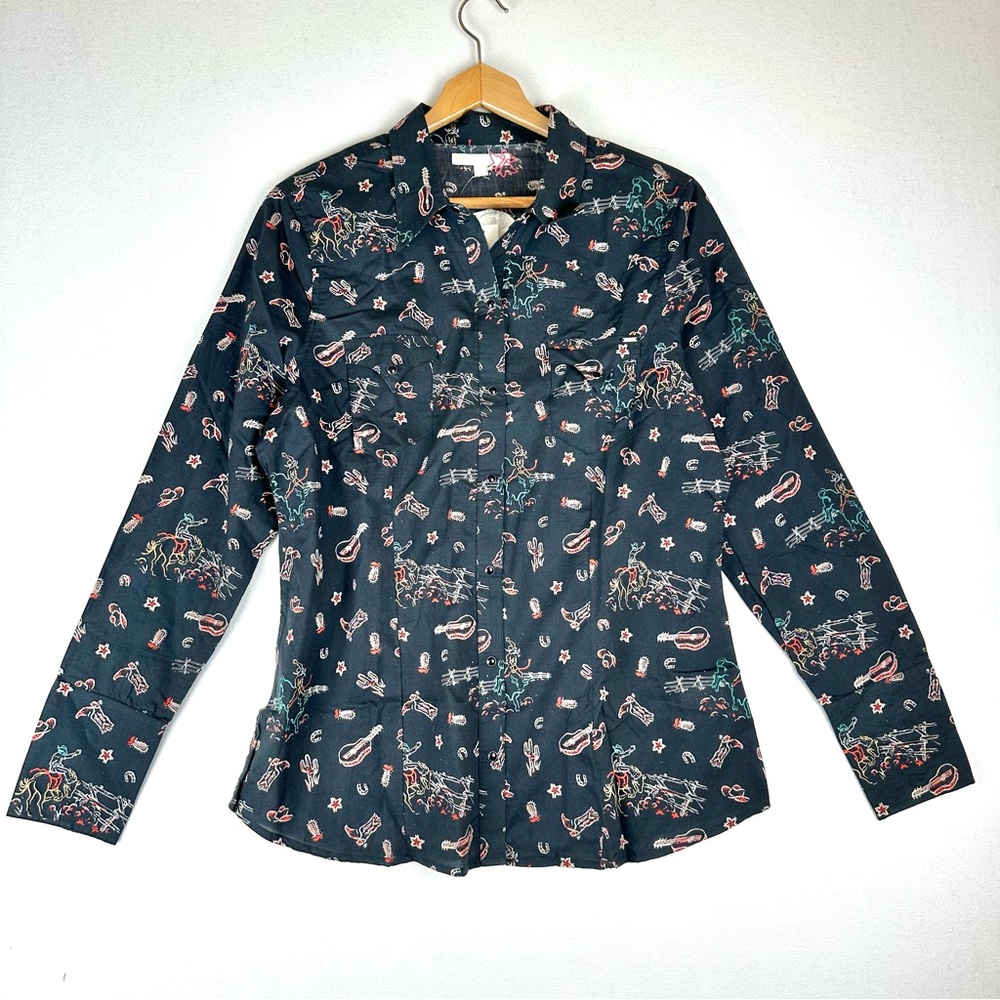Tin Haul Western  Snap Front Shirt Rodeo Country‎ NWT